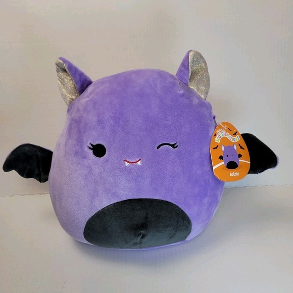 Squishmallows (Kellytoy / Jazwares) Other - Squishmallows Joldy Purple Bat‎ Plush 9" Halloween Kellytoy Jazwares NWT